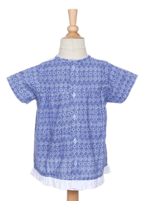 Top mâneci scurte mâneci scurte albastru IDEO fille