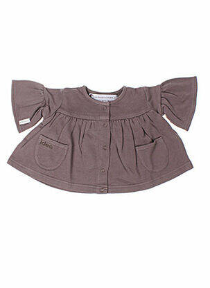 Vestă cu mâneci lungi gri IDEO fată