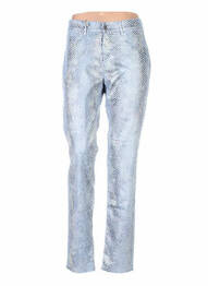 Pantalon slim talie înaltă talie înaltă albastru COUTURIST femeie