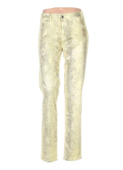 Pantalon slim galben COUTURIST femeie