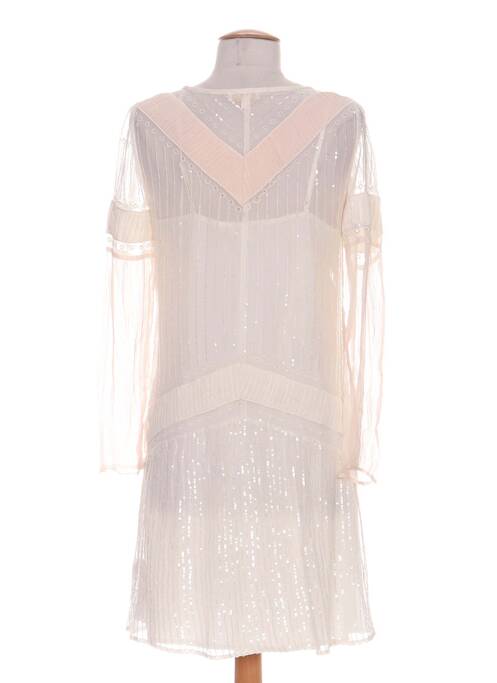 Rochie midi mâneci lungi mâneci lungi bej INTROPIA femme