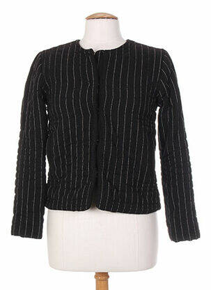 Jachete casual guler rotund negru LAURENCE DOLIGE femeie