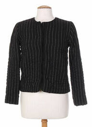 Jachete casual guler rotund negru LAURENCE DOLIGE femme