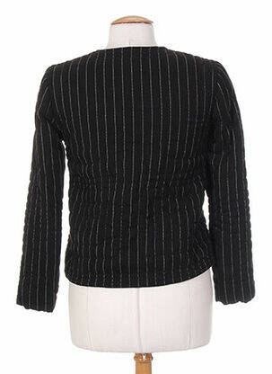 Jachete casual guler rotund negru LAURENCE DOLIGE femeie