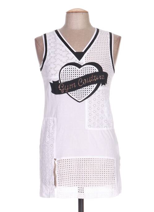 Tunică fără mâneci alb VDP CLUB femeie