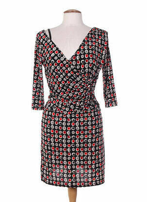 Rochie midi mâneci 3/4 mâneci 3/4 negru MAILLE DEMOISELLE femeie