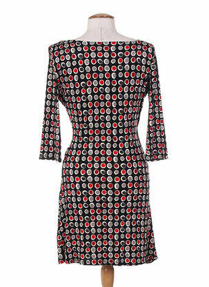 Rochie midi mâneci 3/4 mâneci 3/4 negru MAILLE DEMOISELLE femeie