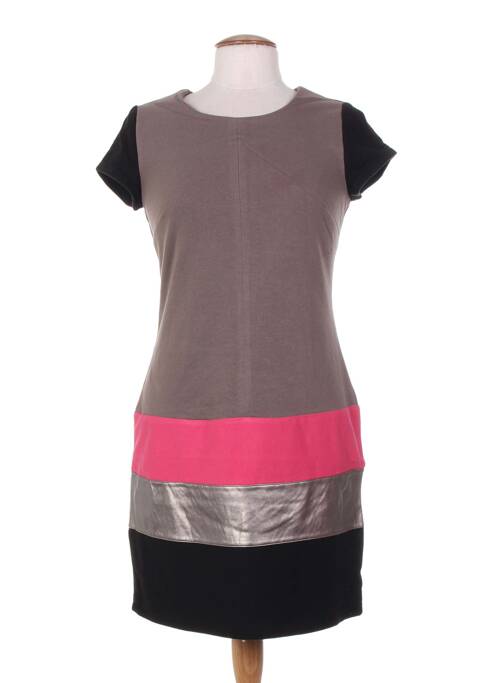 Rochie scurtă maro MISS CAPTAIN femeie