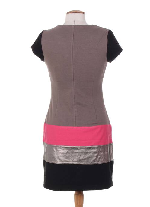 Rochie scurtă maro MISS CAPTAIN femeie