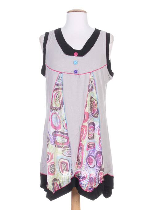 Tunică mâneci lungi gri ROSE BLEUE femeie