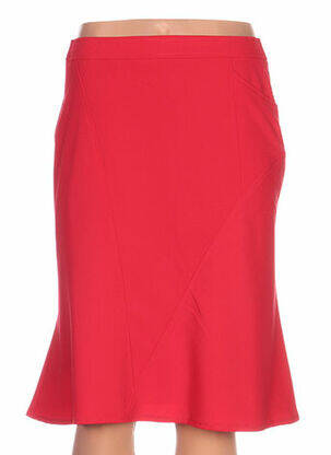 Fustă midi croială evazată roșu QUATTRO femme