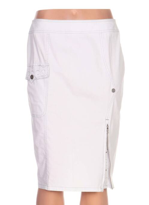 Fustă midi alb QUATTRO femeie