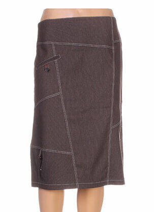 Fustă midi maro QUATTRO femeie