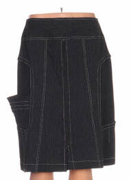 Fustă midi elasticitate negru QUATTRO femme