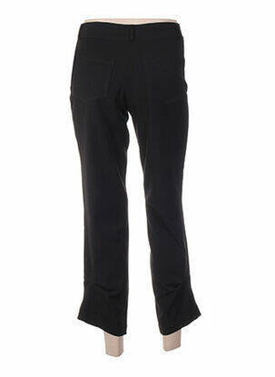 Pantalon 7/8 închidere cu fermoar sub clapetă cu nasturi talie joasă negru QUATTRO femeie