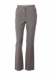 Pantalon croială dreaptă talie joasă gri QUATTRO femme
