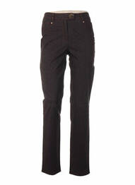 Pantalon croială dreaptă talie joasă maro QUATTRO femme