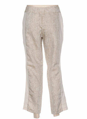Pantalon 7/8 buzunare talie joasă bej QUATTRO femeie