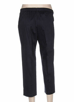 Pantalon trei sferturi talie elastică albastru QUATTRO femeie