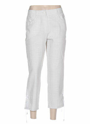 Pantalon trei sferturi talie joasă talie joasă gri QUATTRO femeie