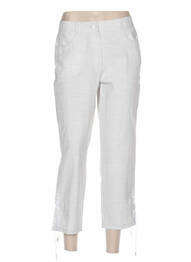 Pantalon trei sferturi talie joasă talie joasă gri QUATTRO femme