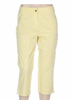 Pantalon trei sferturi galben QUATTRO femeie