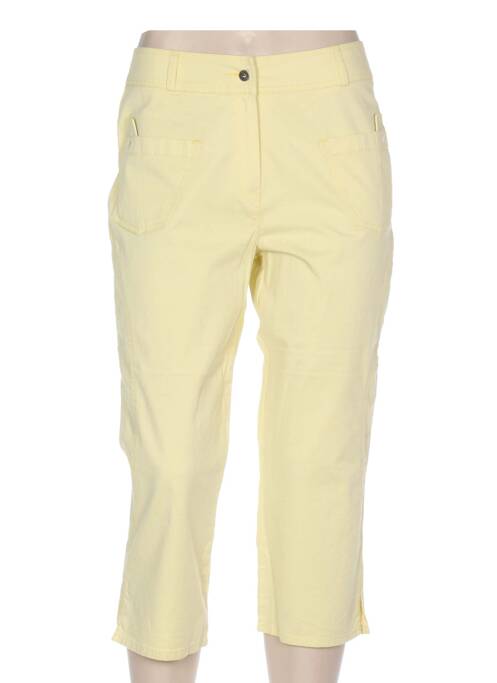 Pantalon trei sferturi galben QUATTRO femeie