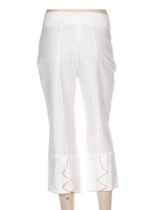 Pantalon trei sferturi alb QUATTRO femeie