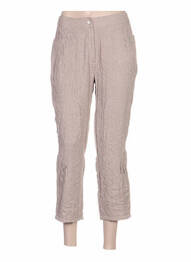 Pantalon trei sferturi talie înaltă talie înaltă bej QUATTRO femme