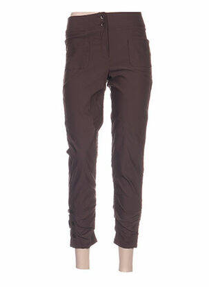 Pantalon trei sferturi maro QUATTRO femeie