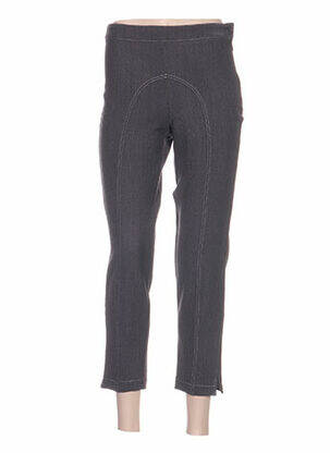 Pantalon trei sferturi talie înaltă talie înaltă gri QUATTRO femeie