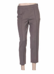 Pantalon trei sferturi talie înaltă talie înaltă maro QUATTRO femme
