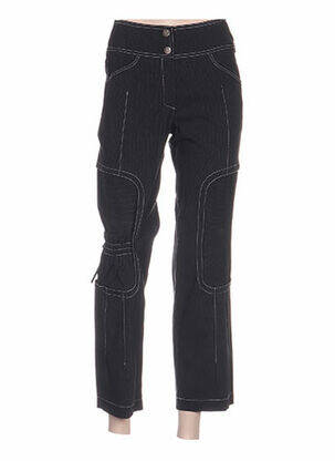Pantalon trei sferturi croială dreaptă mărime normală negru QUATTRO femeie