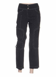Pantalon trei sferturi croială dreaptă mărime normală negru QUATTRO femme