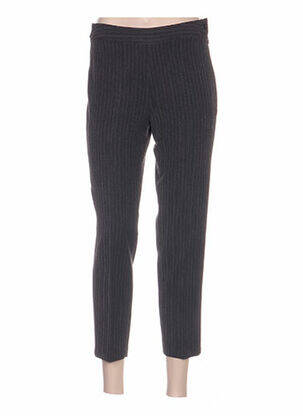 Pantalon trei sferturi talie înaltă talie înaltă gri QUATTRO femeie