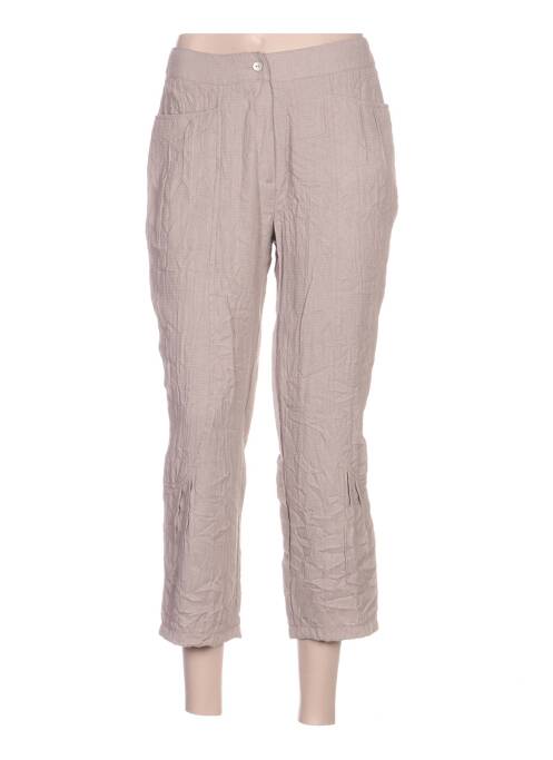 Pantalon trei sferturi bej QUATTRO femeie