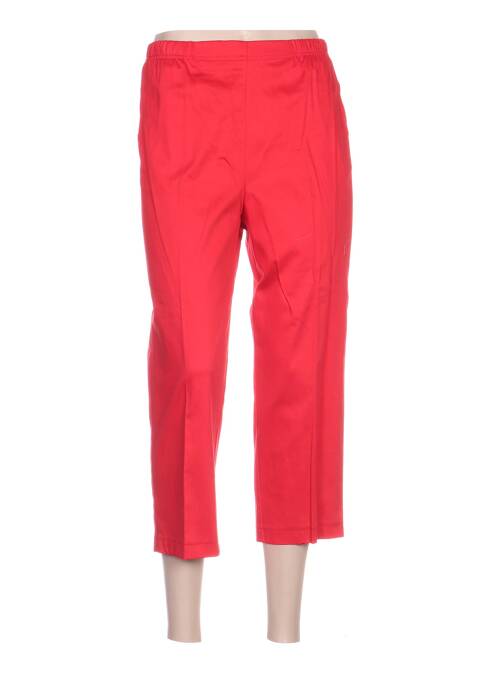 Pantalon trei sferturi talie elastică roșu QUATTRO femme
