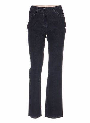 Pantalon croială dreaptă talie joasă albastru QUATTRO femeie