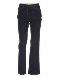 Pantalon croială dreaptă talie joasă albastru QUATTRO femme