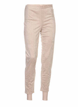 Pantalon 7/8 talie elastică bej QUATTRO femeie