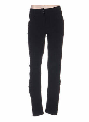 Pantalon croială dreaptă talie joasă negru QUATTRO femeie