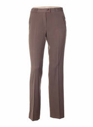 Pantalon croială dreaptă talie înaltă maro QUATTRO femme