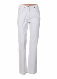 Pantalon croială dreaptă talie înaltă gri QUATTRO femme
