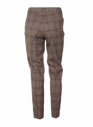 Pantalon 7/8 talie înaltă talie înaltă maro QUATTRO femeie