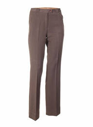 Pantalon croială dreaptă talie înaltă maro QUATTRO femme
