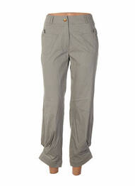 Pantalon 7/8 închidere cu fermoar sub clapetă cu nasturi mărime normală verde QUATTRO femme