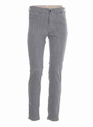Pantalon slim talie înaltă talie înaltă gri COUTURIST femeie