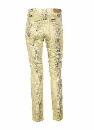 Pantalon slim conic mărime normală galben COUTURIST femeie