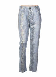 Pantalon slim conic mărime normală albastru COUTURIST femeie