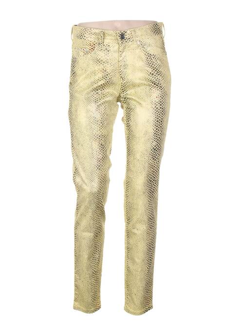 Pantalon slim galben COUTURIST femeie